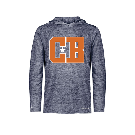 [FOLHCGNV-AS-LOGO2] Decker Men's Charge Hoodie (Adult S, Navy, Logo 2)