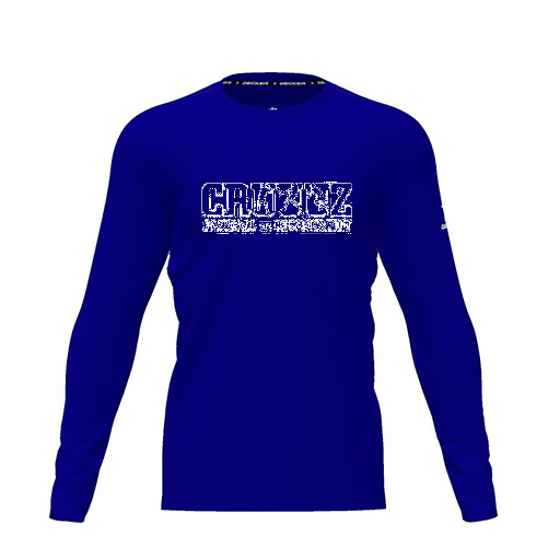 [FTLCDFRY-YXS-LOGO3] Dri Fit Performance T-Shirt (Youth XS, Royal, Logo 3, Long Sleeve)