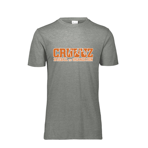 [FTSCUBGY-AS-LOGO3] Decker Men's Tri-Blend T-Shirt - Short Sleeve (Adult S, Gray, Logo 3)