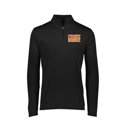 [FTLQFLBK-FAXS-LOGO1] Decker Women's Flex-Lite 1/4 Zip Shirt (Female Adult XS, Black, Logo 1)