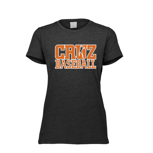 [FTSCUBBK-FAXS-LOGO1] Decker Women's Tri-Blend T-Shirt - Short Sleeve (Female Adult XS, Black, Logo 1)