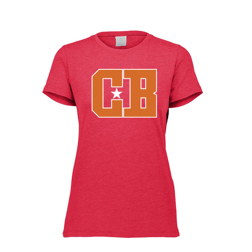 [FTSCUBRD-FAXS-LOGO2] Decker Women's Tri-Blend T-Shirt - Short Sleeve (Female Adult XS, Red, Logo 2)
