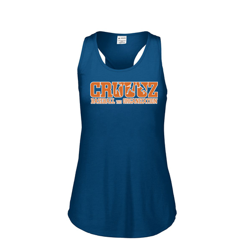 [FT0TUBNV-FAS-LOGO3] Ladies Tri Blend Tank Top (Female Adult S, Navy, Logo 3)