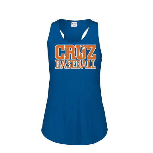 [3078.U55.S-LOGO1] Ladies Tri Blend Tank Top (Female Adult S, Royal, Logo 1)