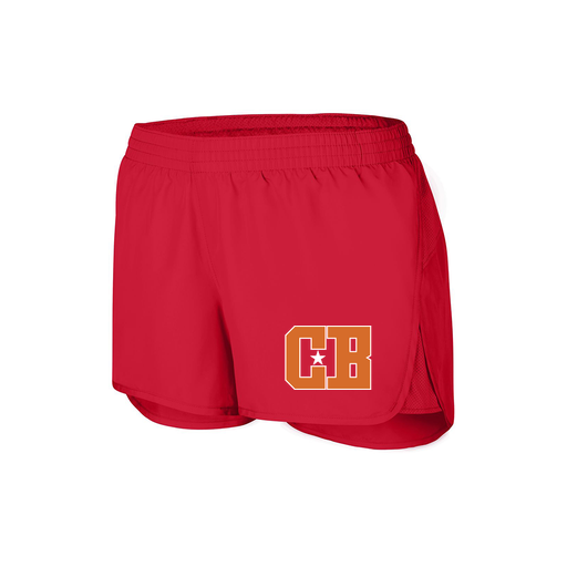 [2430.040.XS-LOGO2] Women's Performance Shorts (Female Adult XS, Red, Logo 2)