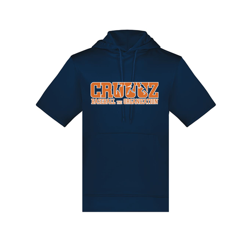 [6871.065.S-LOGO3] Men's Dri Fit Short Sleeve Hoodie (Adult S, Navy, Logo 3)