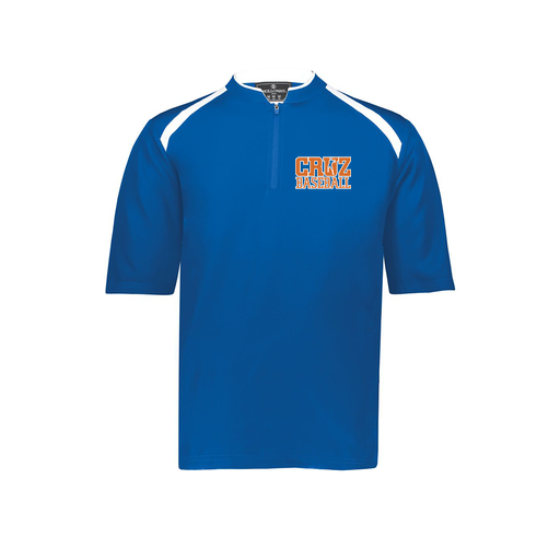 [229581-AS-RYL-LOGO1] Men's Dugout Short Sleeve Pullover (Adult S, Royal, Logo 1)