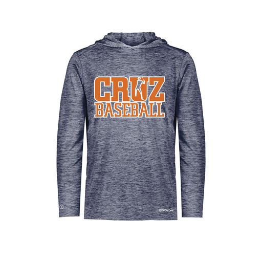 [FOLHCGNV-AS-LOGO1] Decker Men's Charge Hoodie (Adult S, Navy, Logo 1)