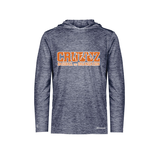 [CUS-DFW-CHGHOOD-PER-LSL-NVY-YS-LOGO3] Youth Charge Hoodie (Youth S, Navy, Logo 3)