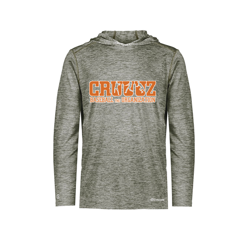 [CUS-DFW-CHGHOOD-PER-LSL-GRY-YS-LOGO3] Youth Charge Hoodie (Youth S, Gray, Logo 3)