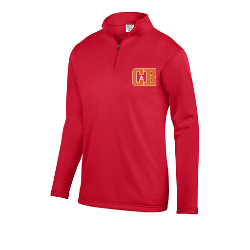 [5508.040.S-LOGO2] Youth FlexFleece 1/4 Zip (Youth S, Red, Logo 2)