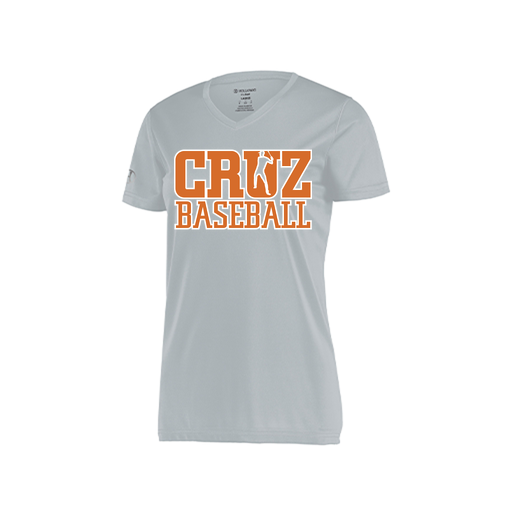 [222820.099.S-LOGO1] Ladies Movement Dri Fit Shirt (Female Adult S, Silver, Logo 1)
