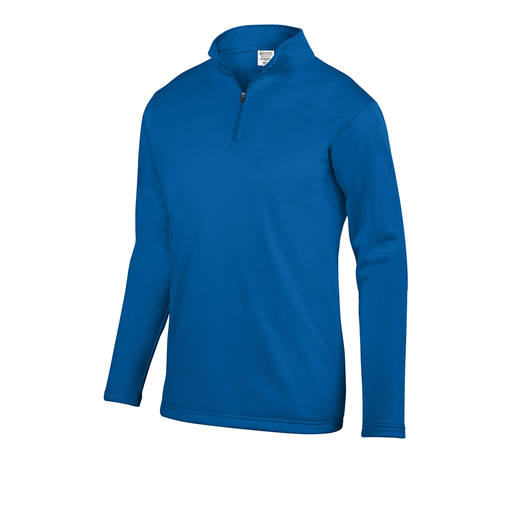 [FOLQFFRY-YS-LOGO4] Decker Youth FlexFleece 1/4 Zip (Youth S, Royal, Logo 4)