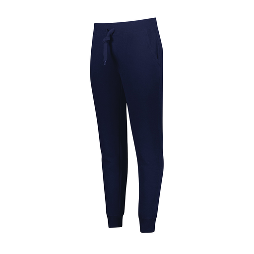 [229758.065.XS-LOGO5] Ladies 60/40 Fleece Jogger (Female Adult XS, Navy, Logo 5)