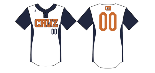 Cruz Baseball - Two Button Grey Jersey 24